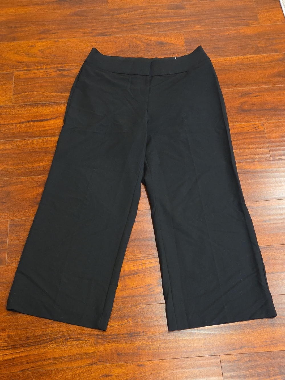 Lane Bryant Black Wide-Leg Pants Size 16R